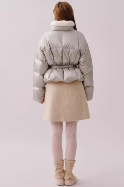 Heavy Woolen Patchwork Skirt