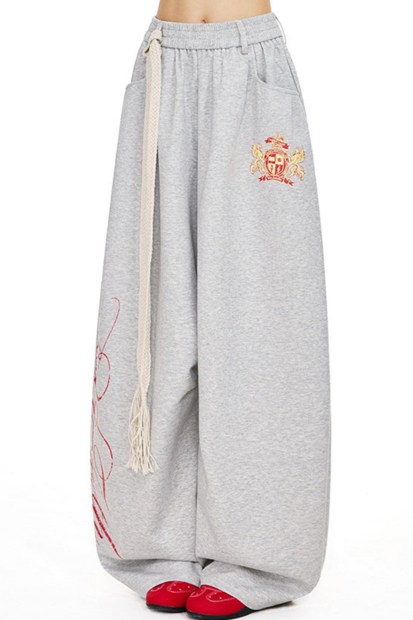 Retro Scharfe Mädchen Druckhose