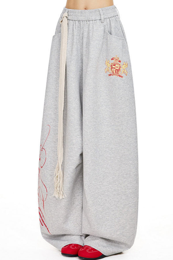 Retro Spicy Girl Print Pants