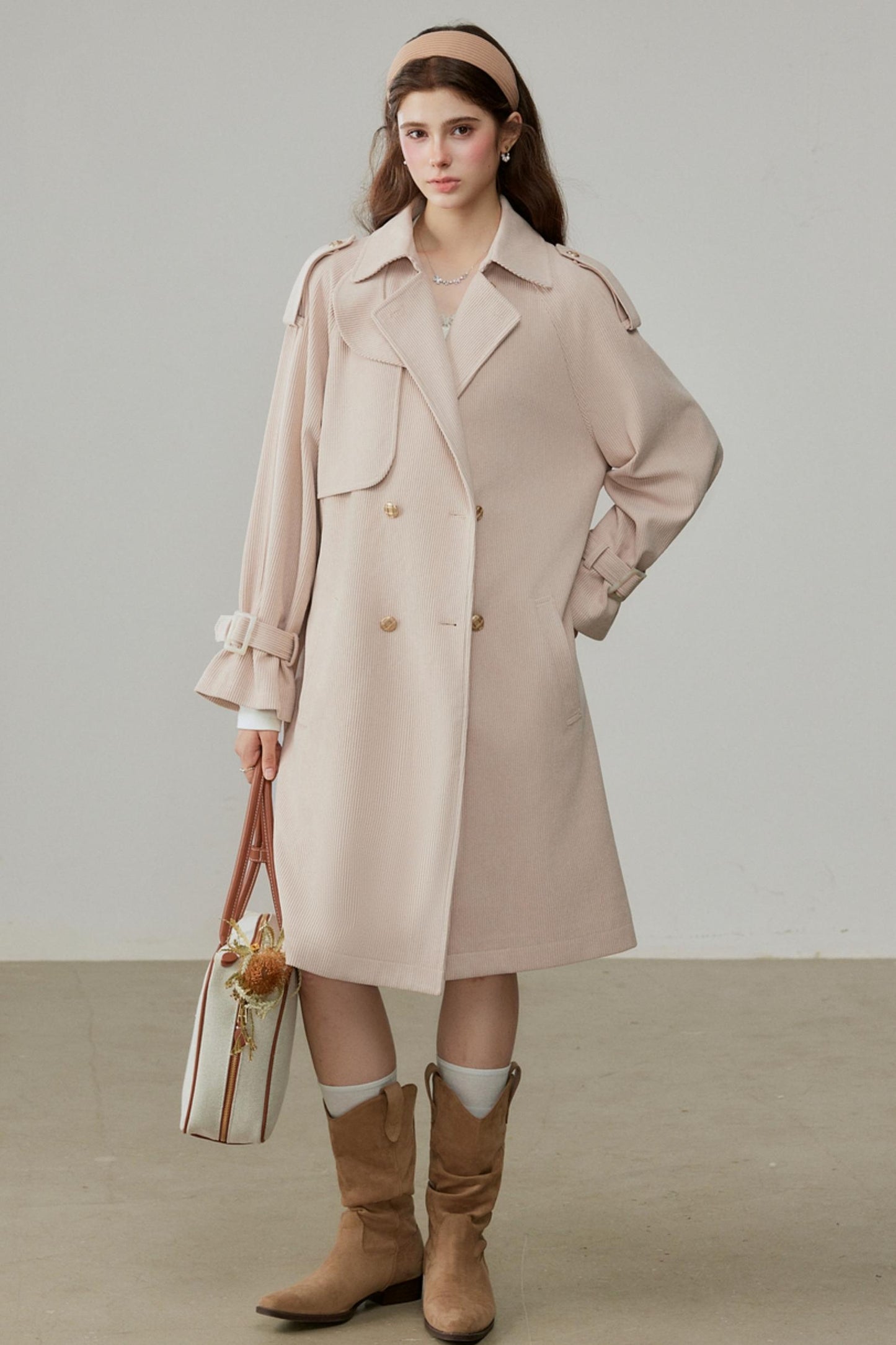 Winter Corduroy Long Coat