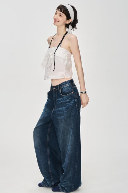 Textured Denim Jeans