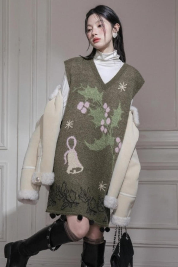 Pine Needle Knit Dress