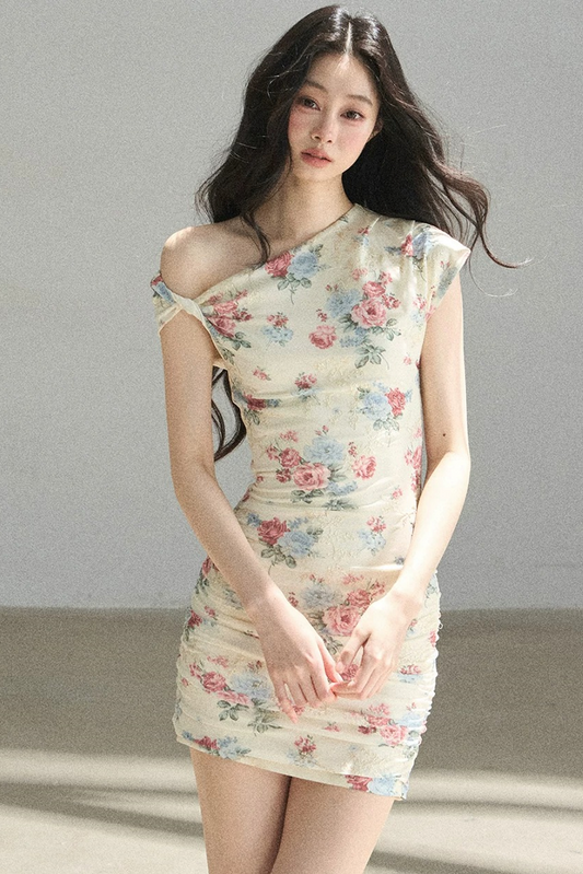 Floral Off-Shoulder Summer Dress Set-Up
