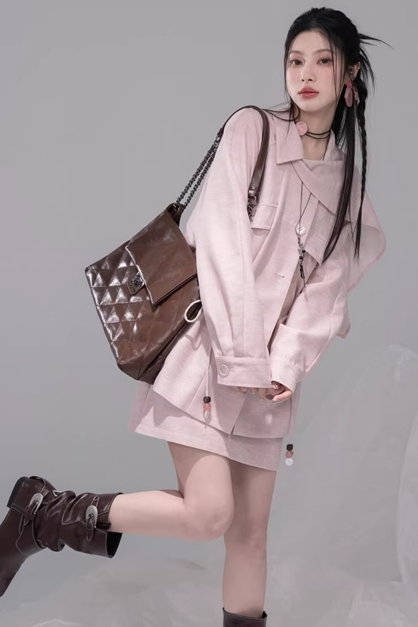 Camellia Mist Lyocell Matching Set