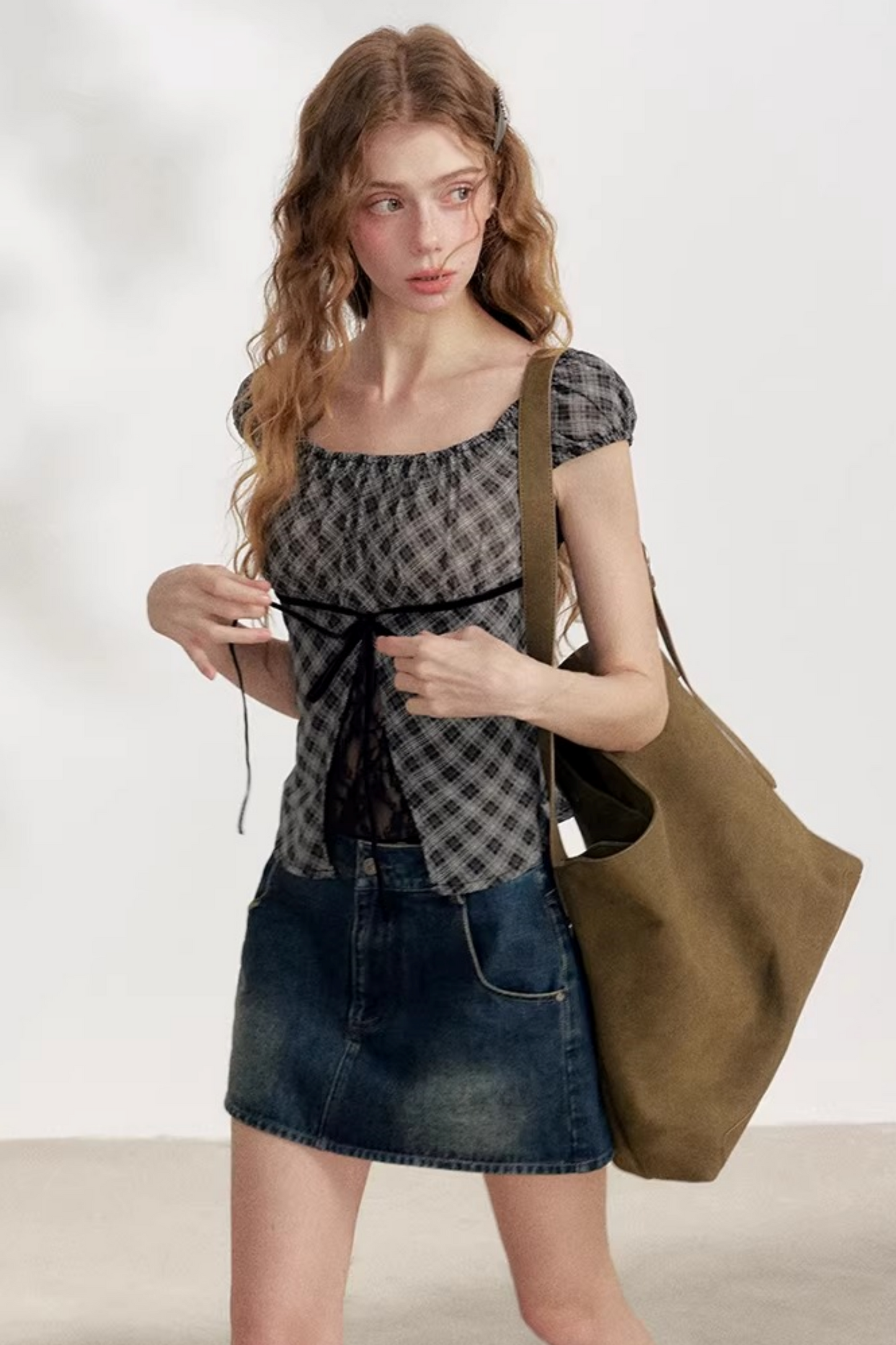 Black Diamond Chiffon Blouse