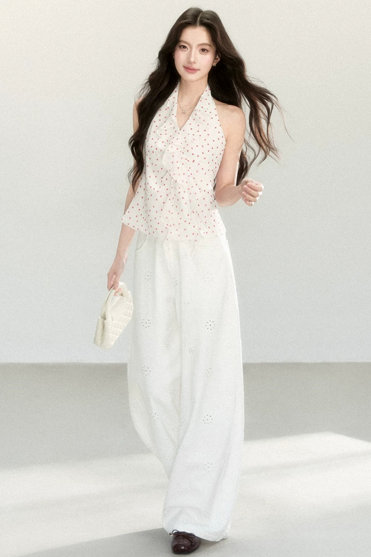 Pure Cotton Wide-Leg Pants