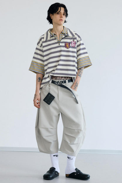 Deconstructed Pleat Pants