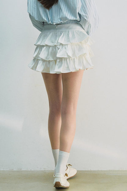 Elegant White Ballet Skirt