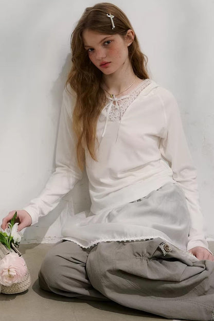 Morning Light Lace Knit Top