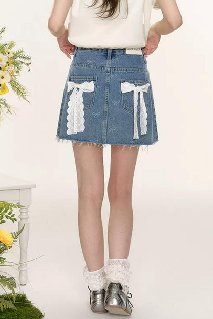 Sweet Sailor Collar Knit Top Set-Up
