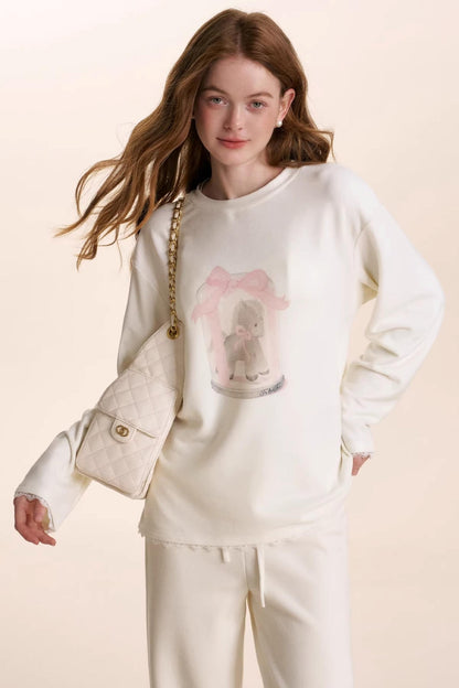 Hand-Painted Pony Print T-Shirt