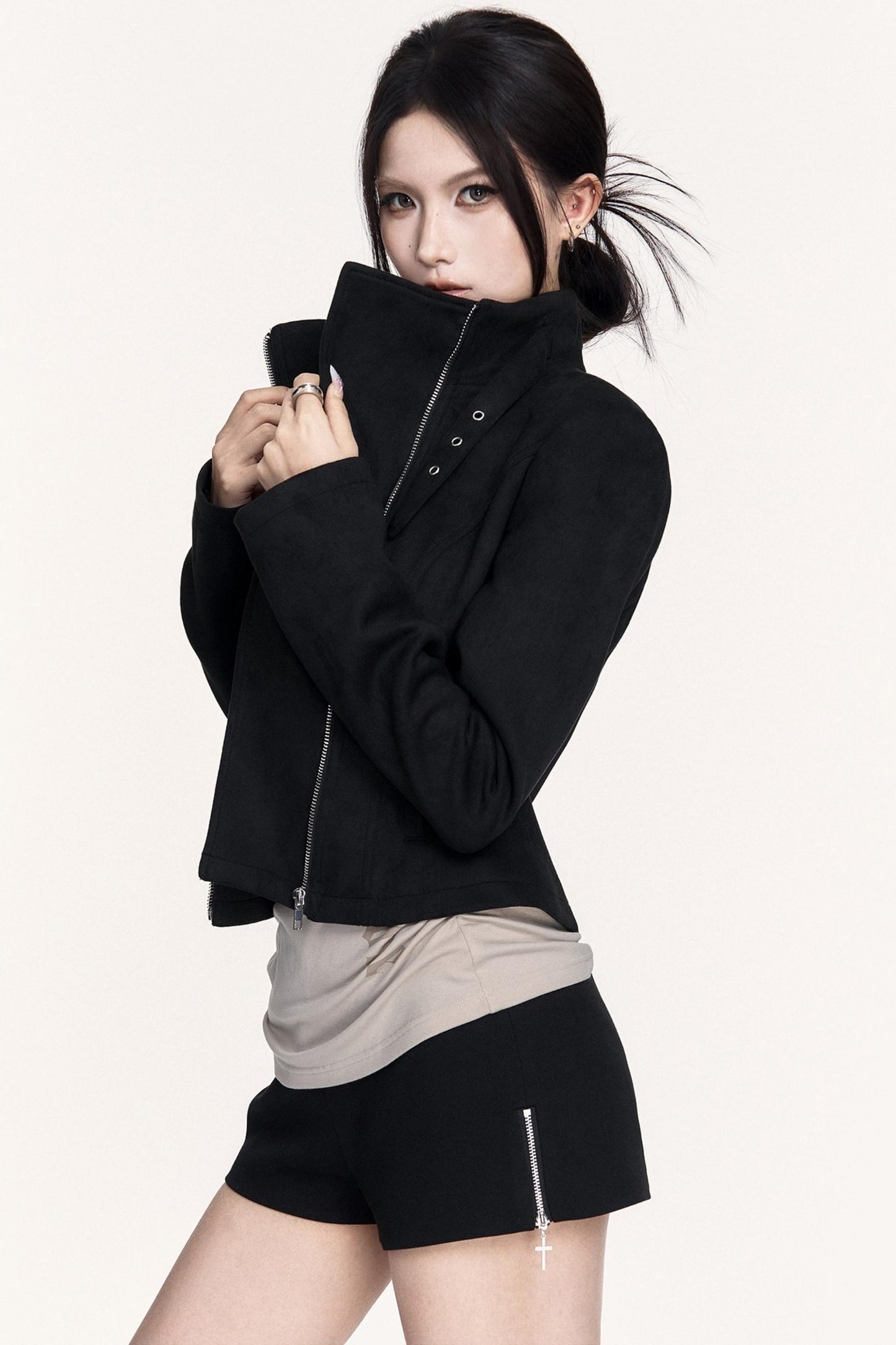 Versatile Cross Waist A-Line Shorts