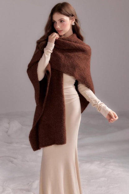 Soft Wool Cloak Shawl