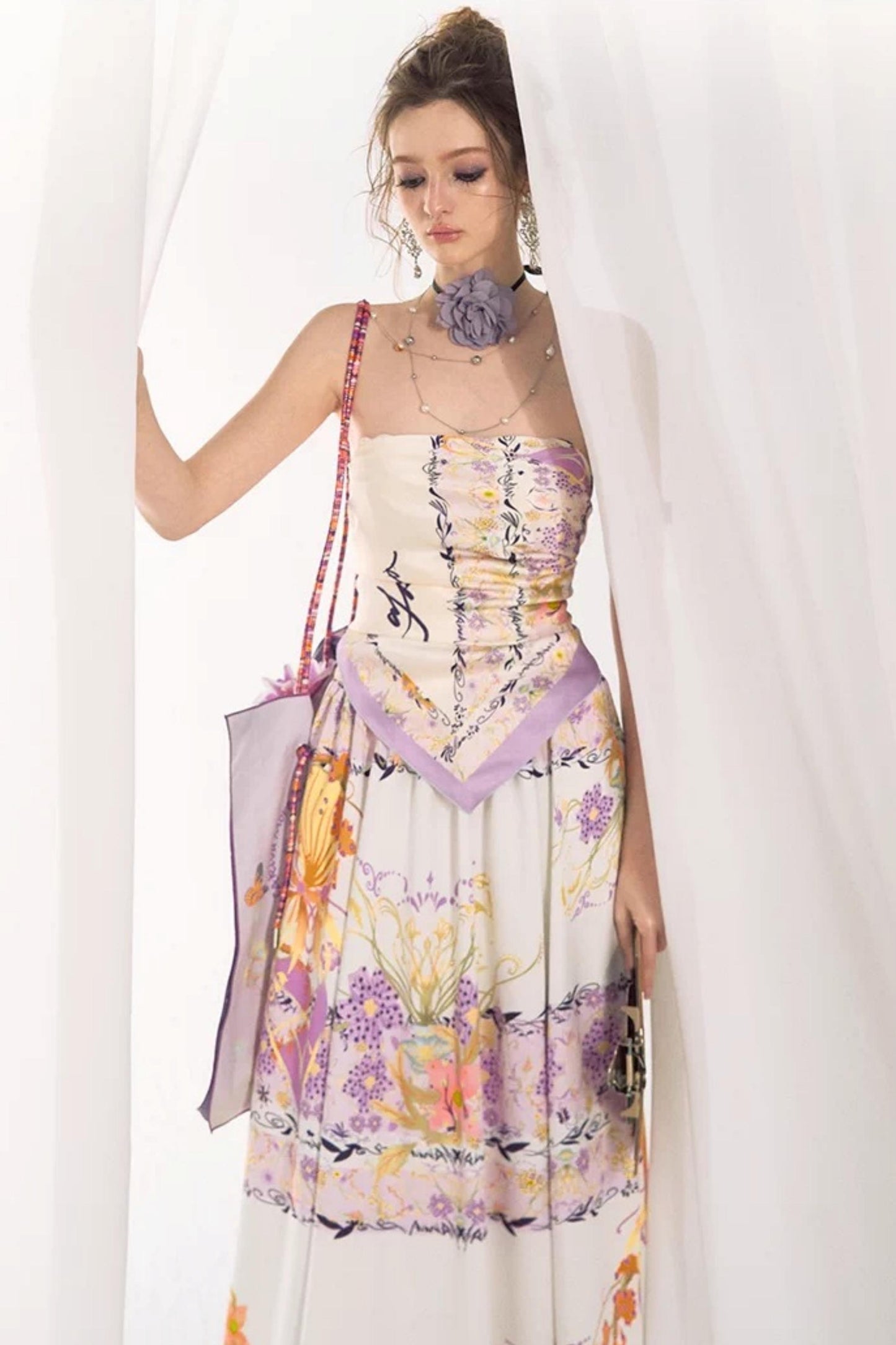 French Floral Resort Skirt Set-Up