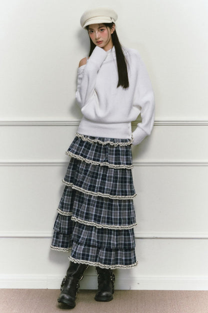 White Foaminck Slouch Sweater