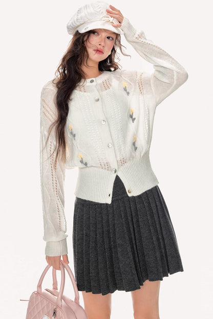 Autumn Loose Fit Cutout Knitwear