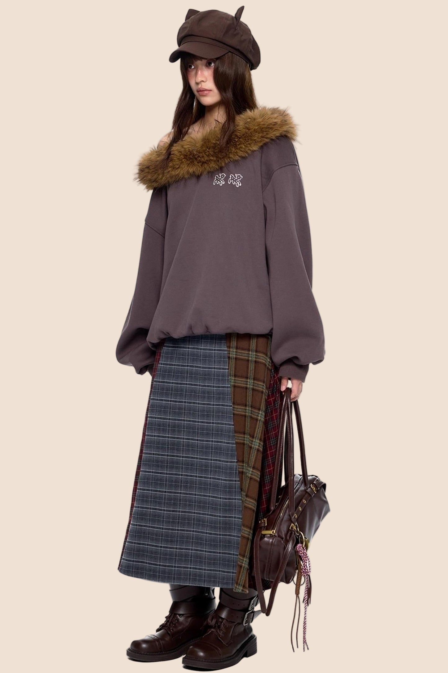 One-Shoulder Sweatshirt