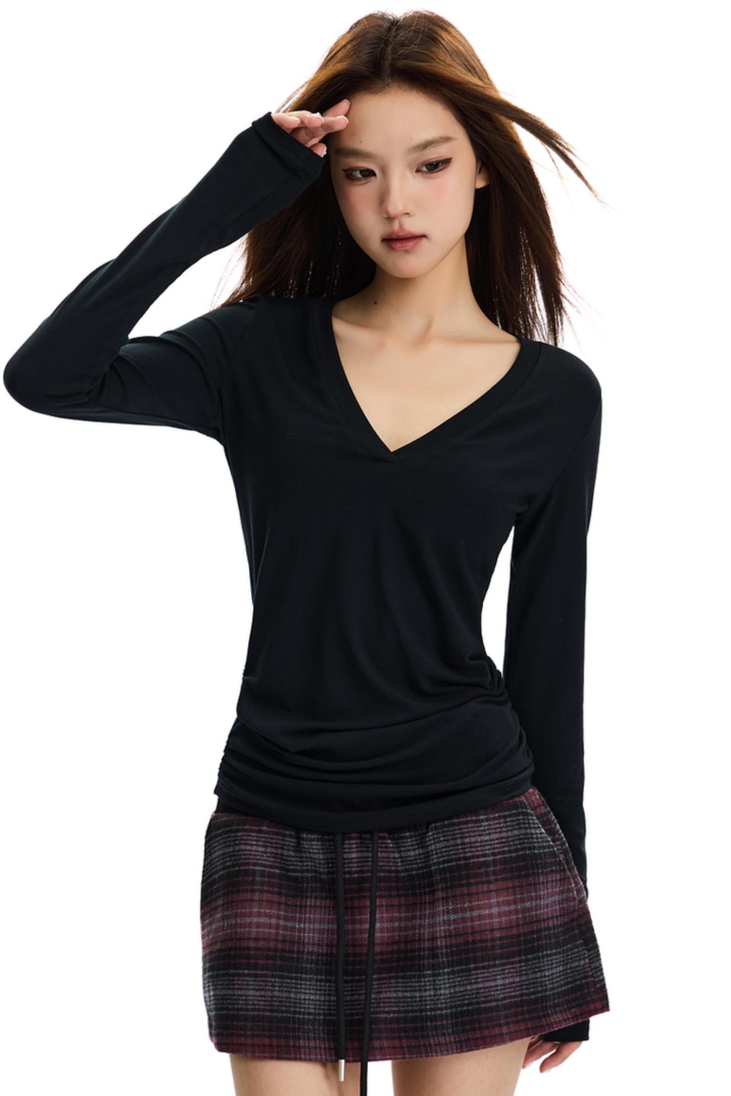 American Retro Slim Knit Top