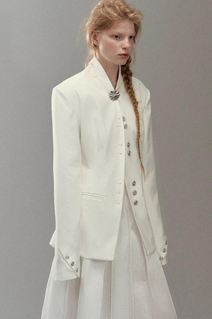 Shoulder Cut Moon Marks Blazer