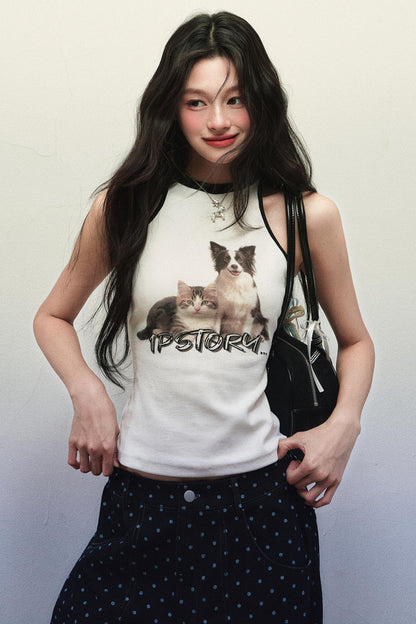 Stretch Knit Tank Top