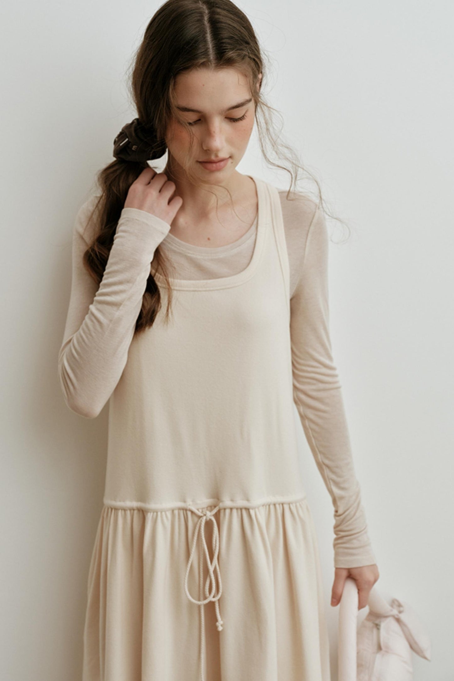 Soft Wool Blend Long-Sleeved Inner Top
