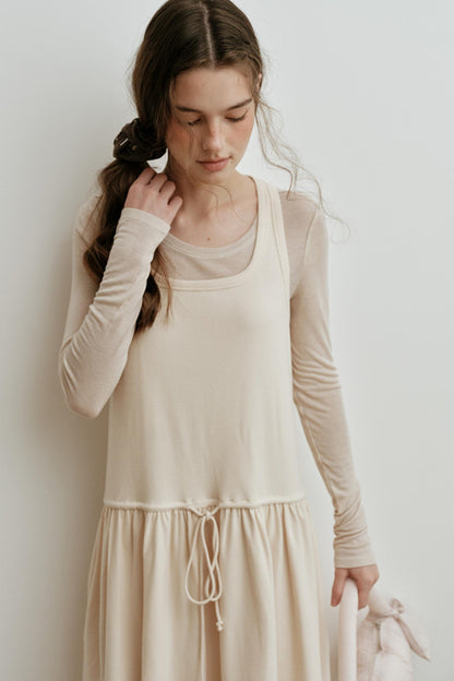 Soft Wool Blend Long-Sleeved Inner Top