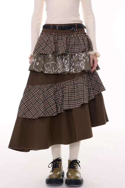 Autumn Winter High-Waisted Slimming Skirt