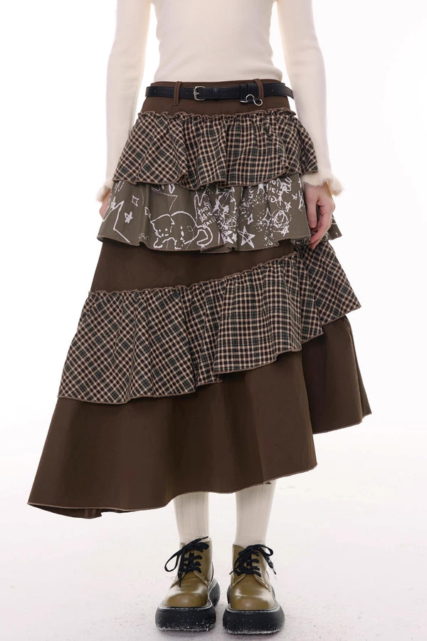 Autumn Winter High-Waisted Slimming Skirt