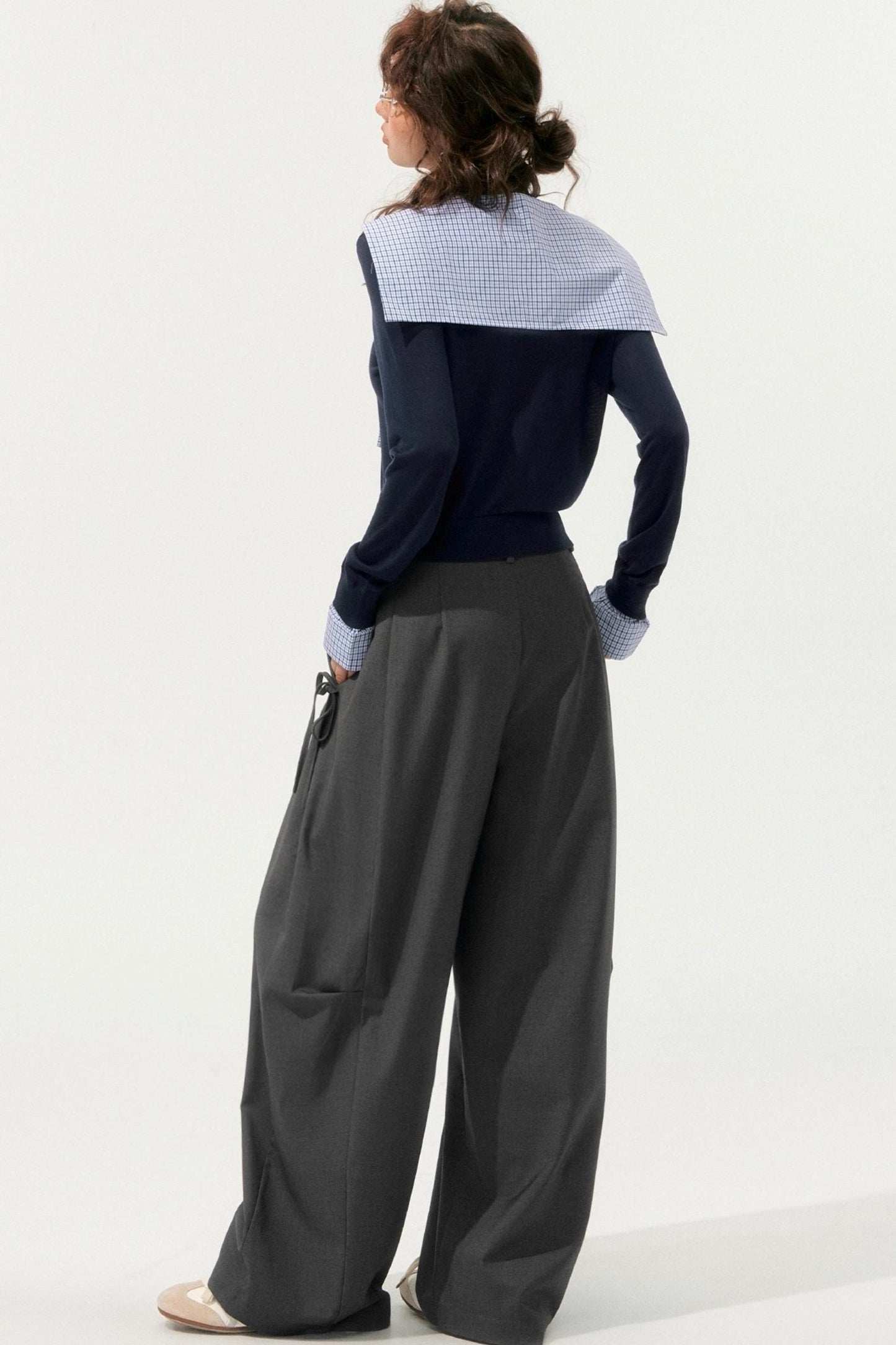 Vintage V-Neck Long Sleeve Top