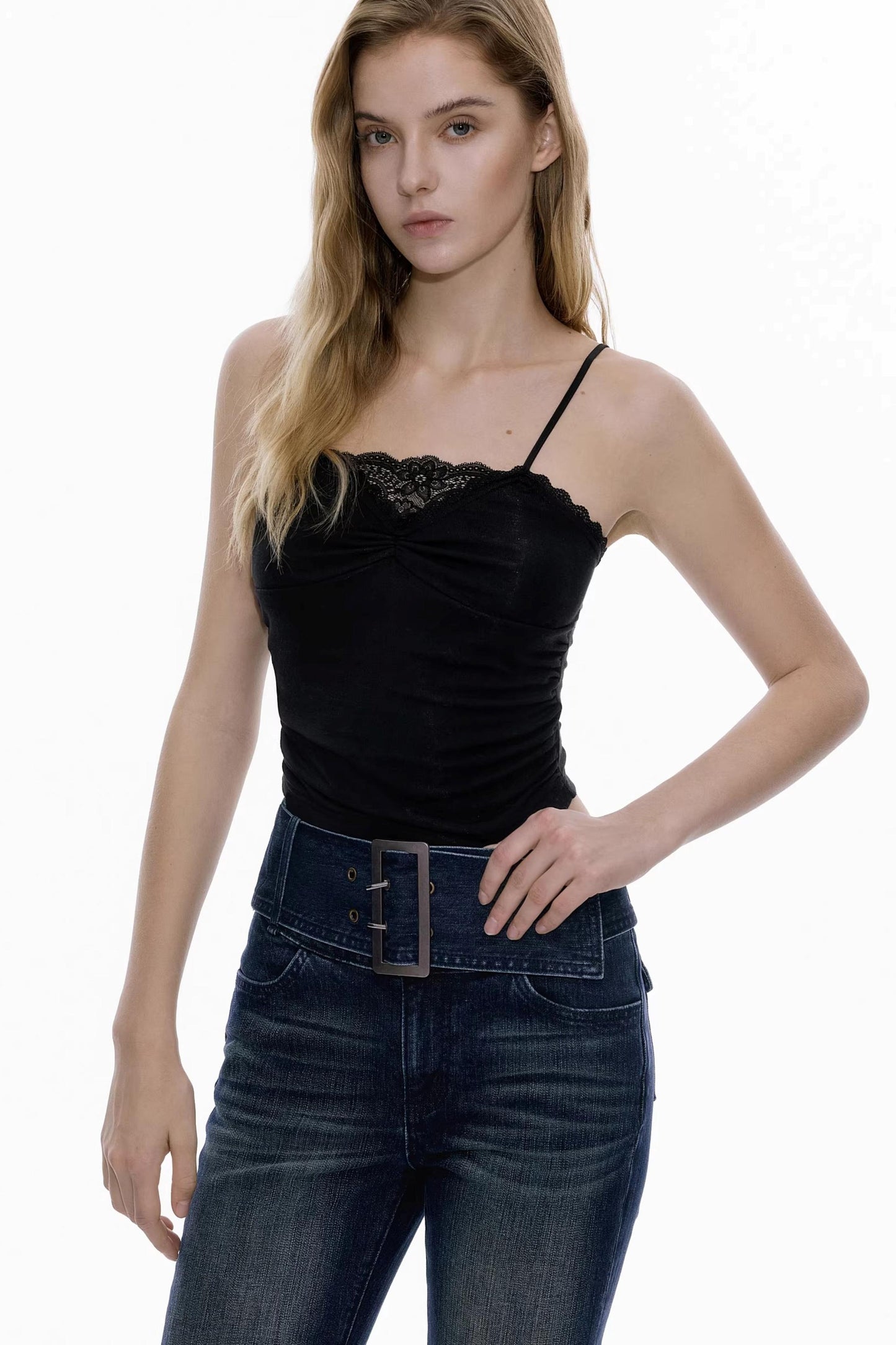 Wool Blend Lace Camisole