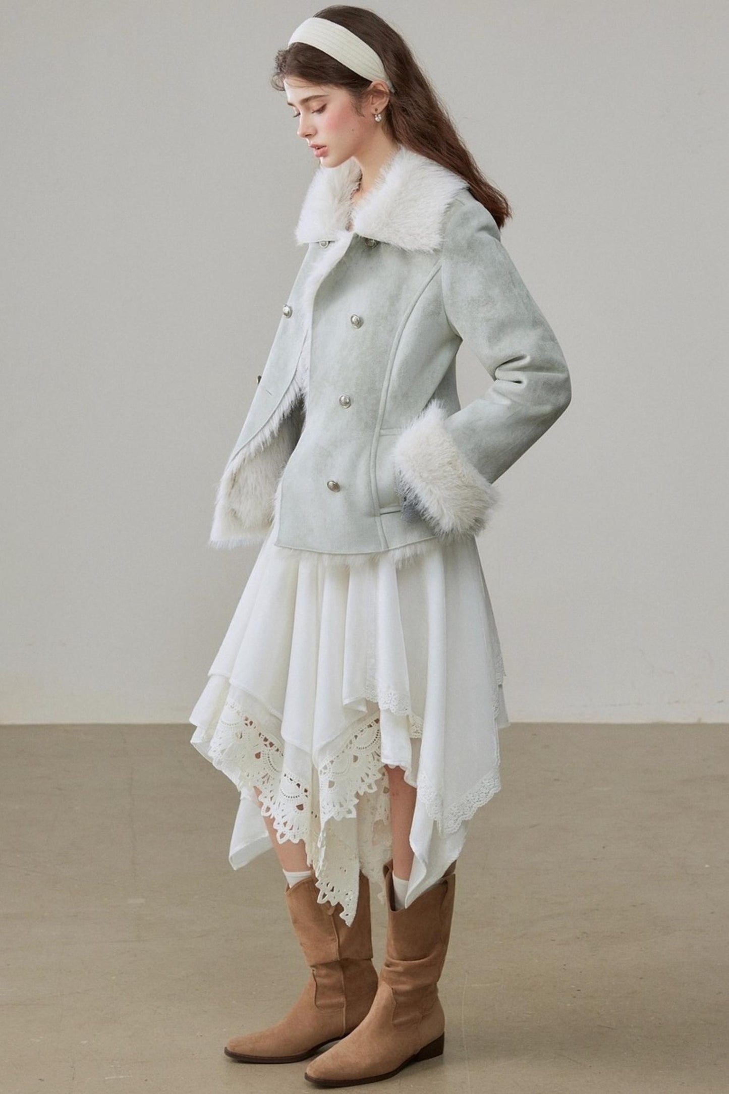 Loose Lapel Thickened Warm Jackets