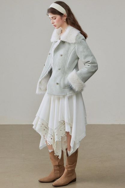 Loose Lapel Thickened Warm Jackets