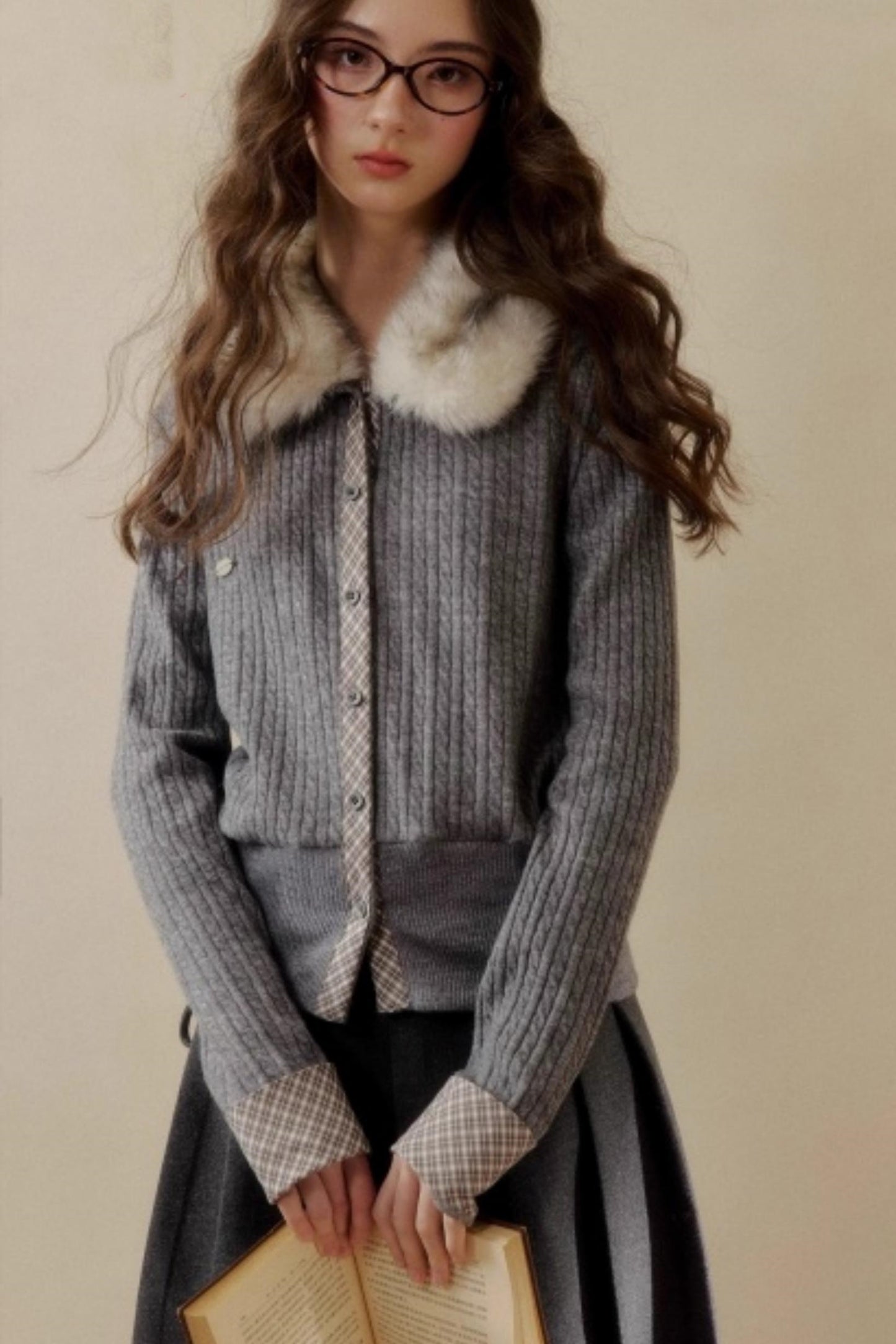 Retro Reindeer Plaid Sweater