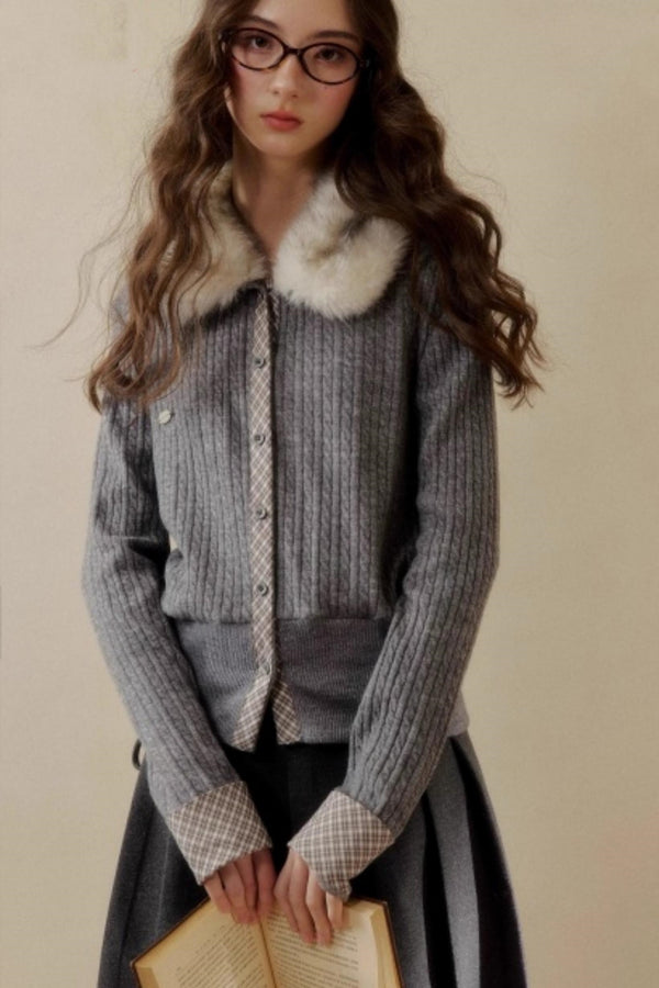 Retro Reindeer Plaid Sweater