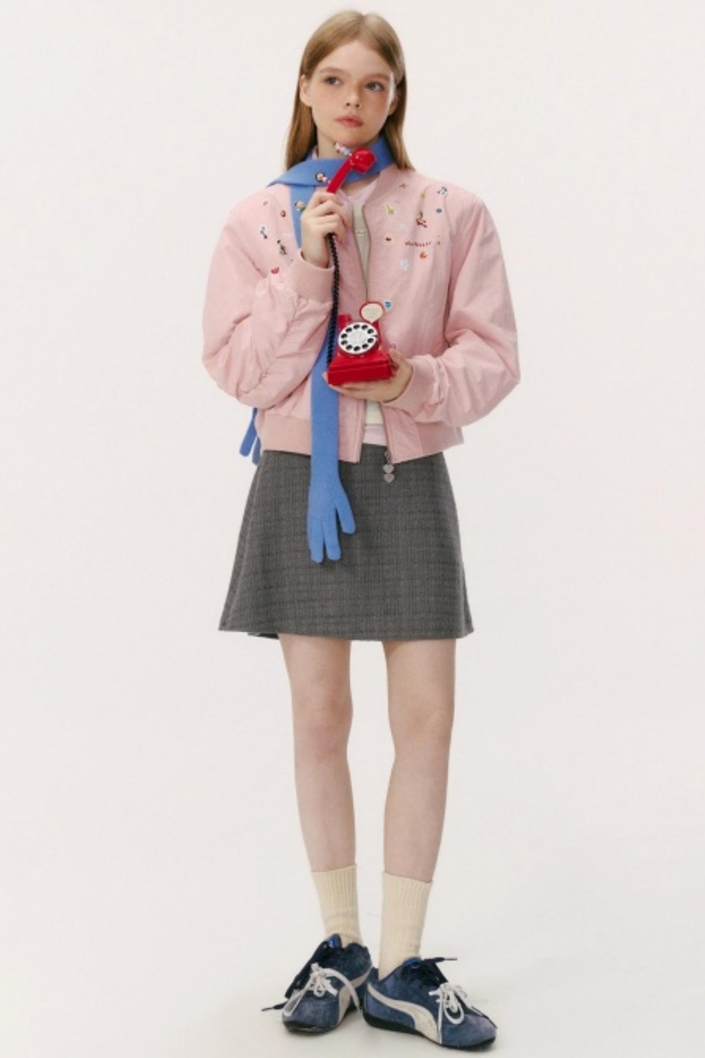 Printed Padded Flight Jacket