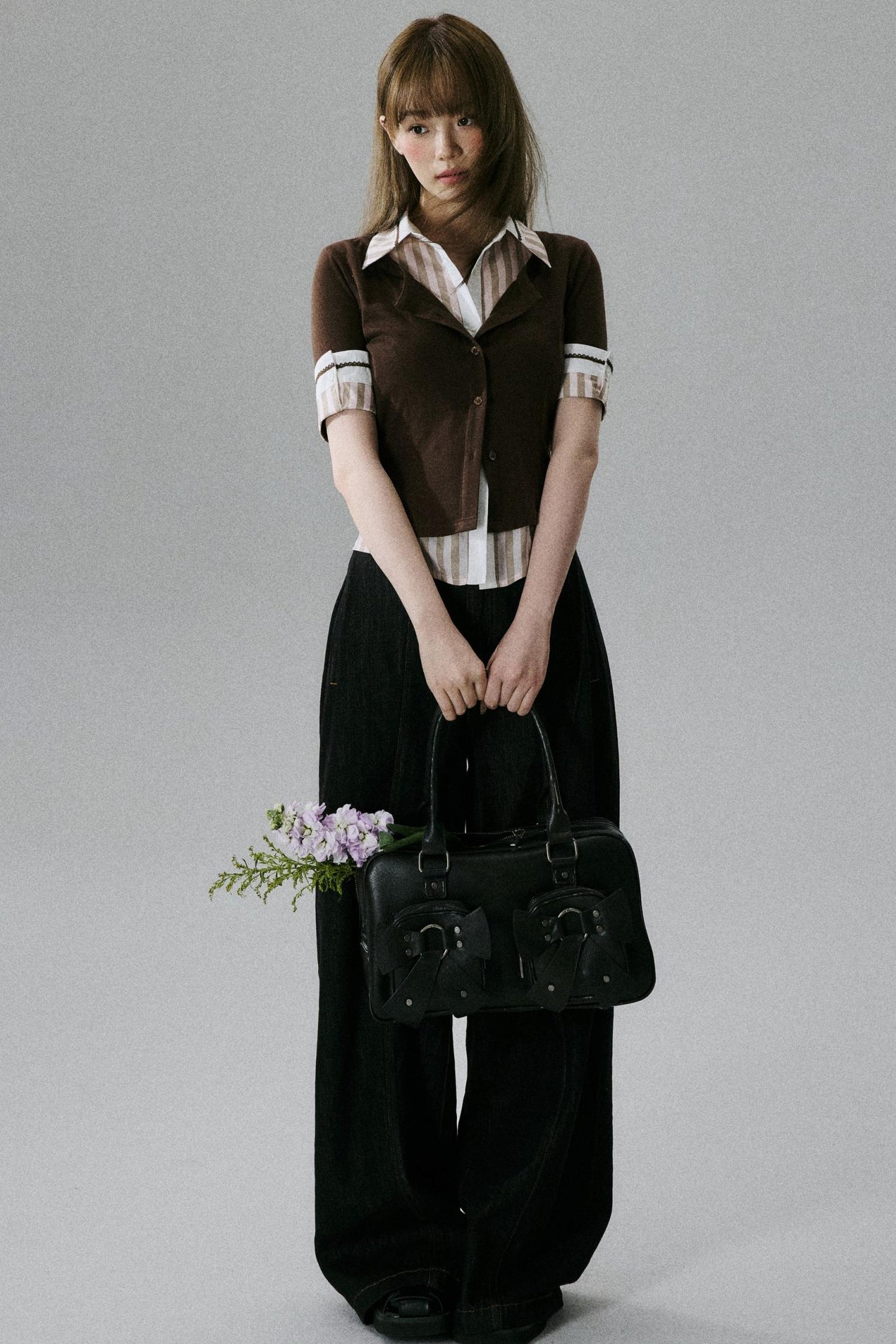 Brownish-Pink Layered Tee