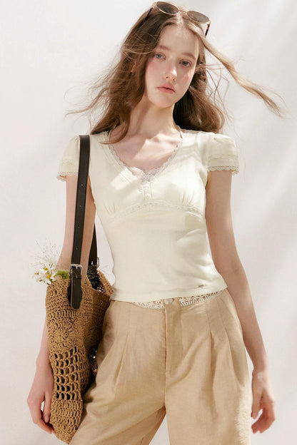 Softfit French Lace Top