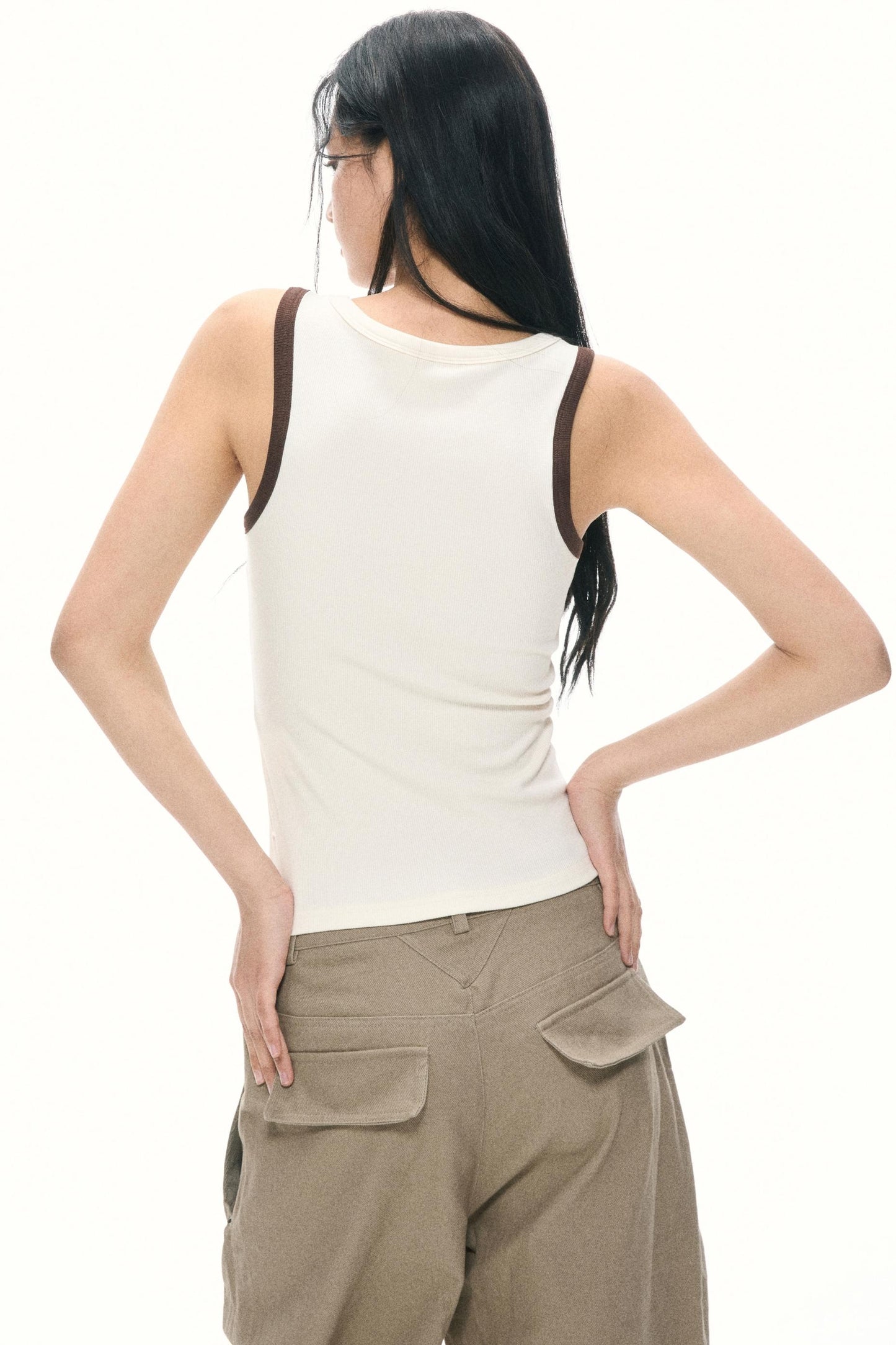 Layered Look Strap Vest