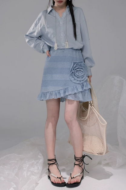 Swaying Mermaid Knitted Skirt