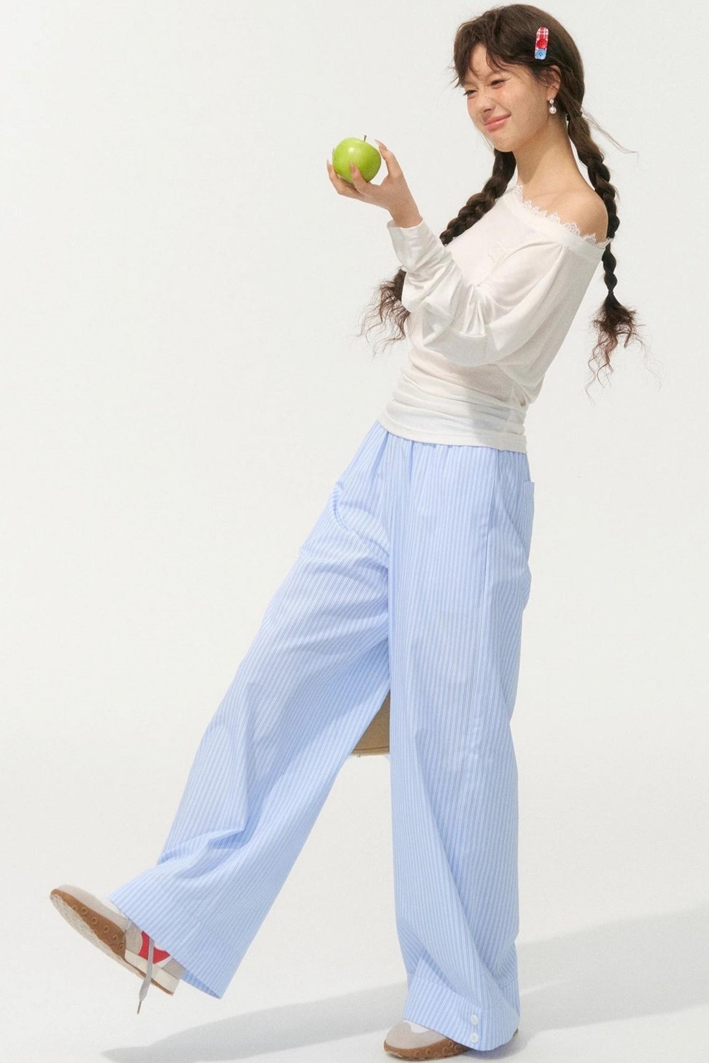 Striped Island Casual Pants