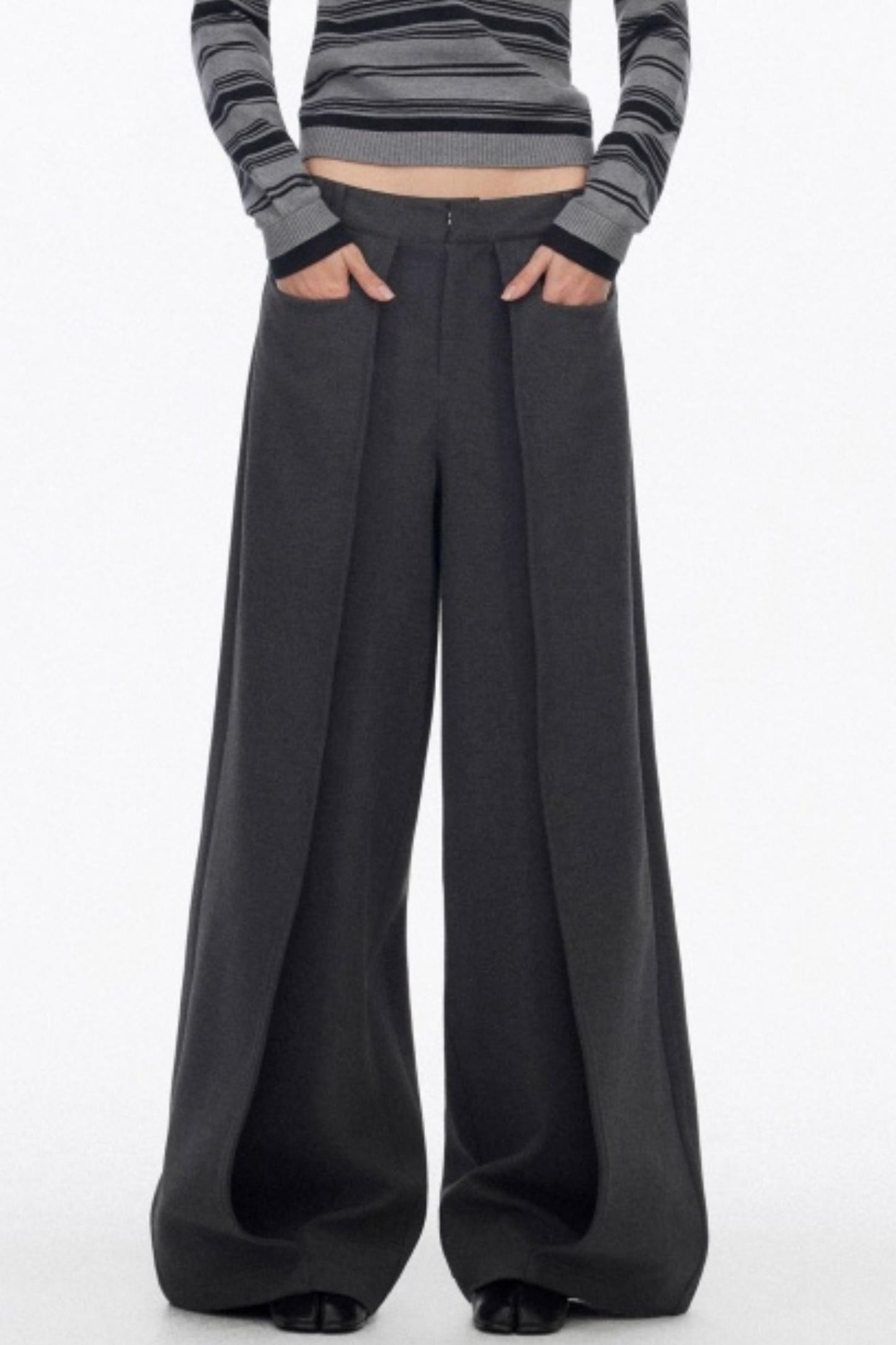 Luxury Pleated Draped Pants