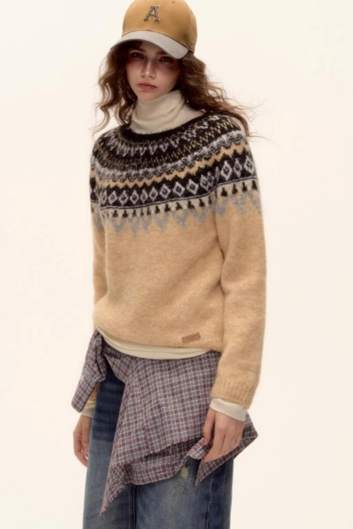Wool Blend Fair Isle Sweater