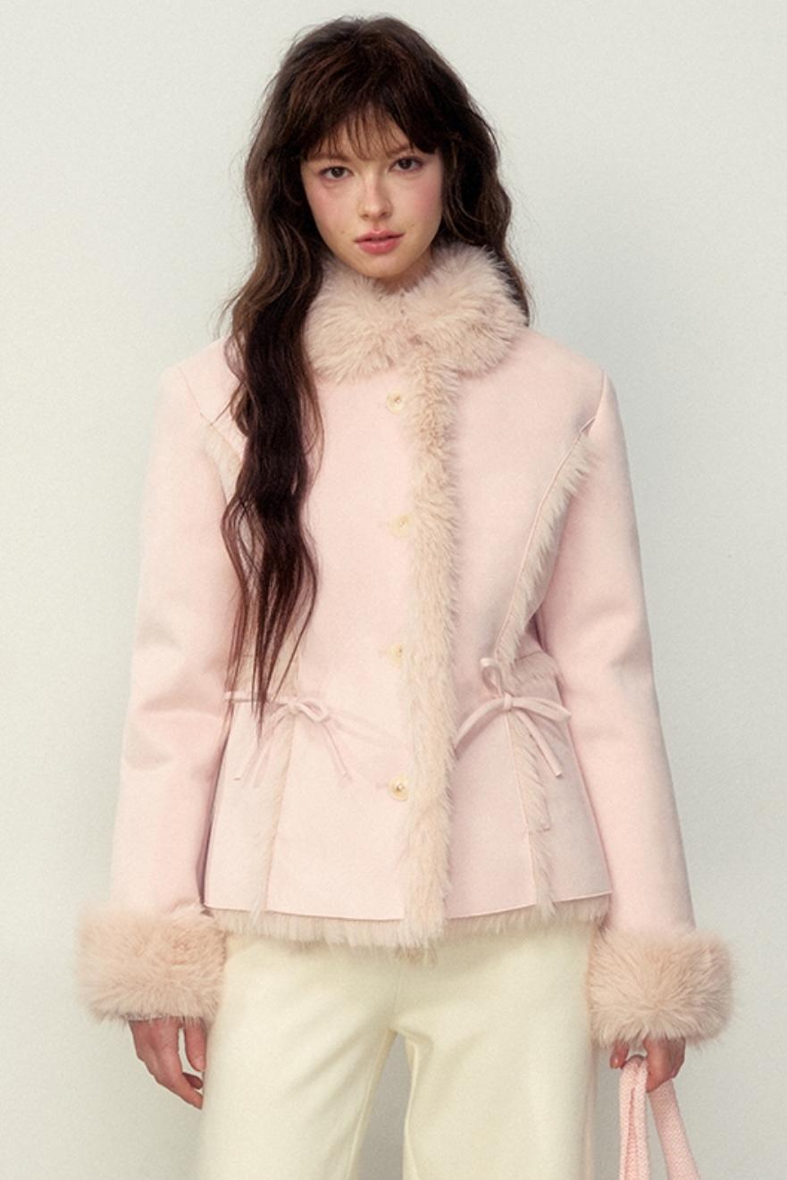 Custom Pink Light Khaki Jacket