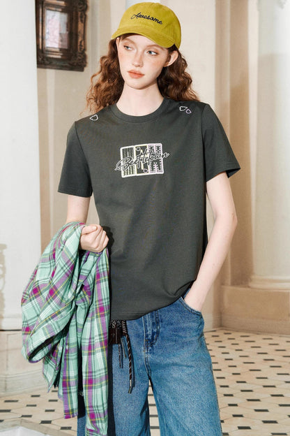 Embroidered Graphic Tee