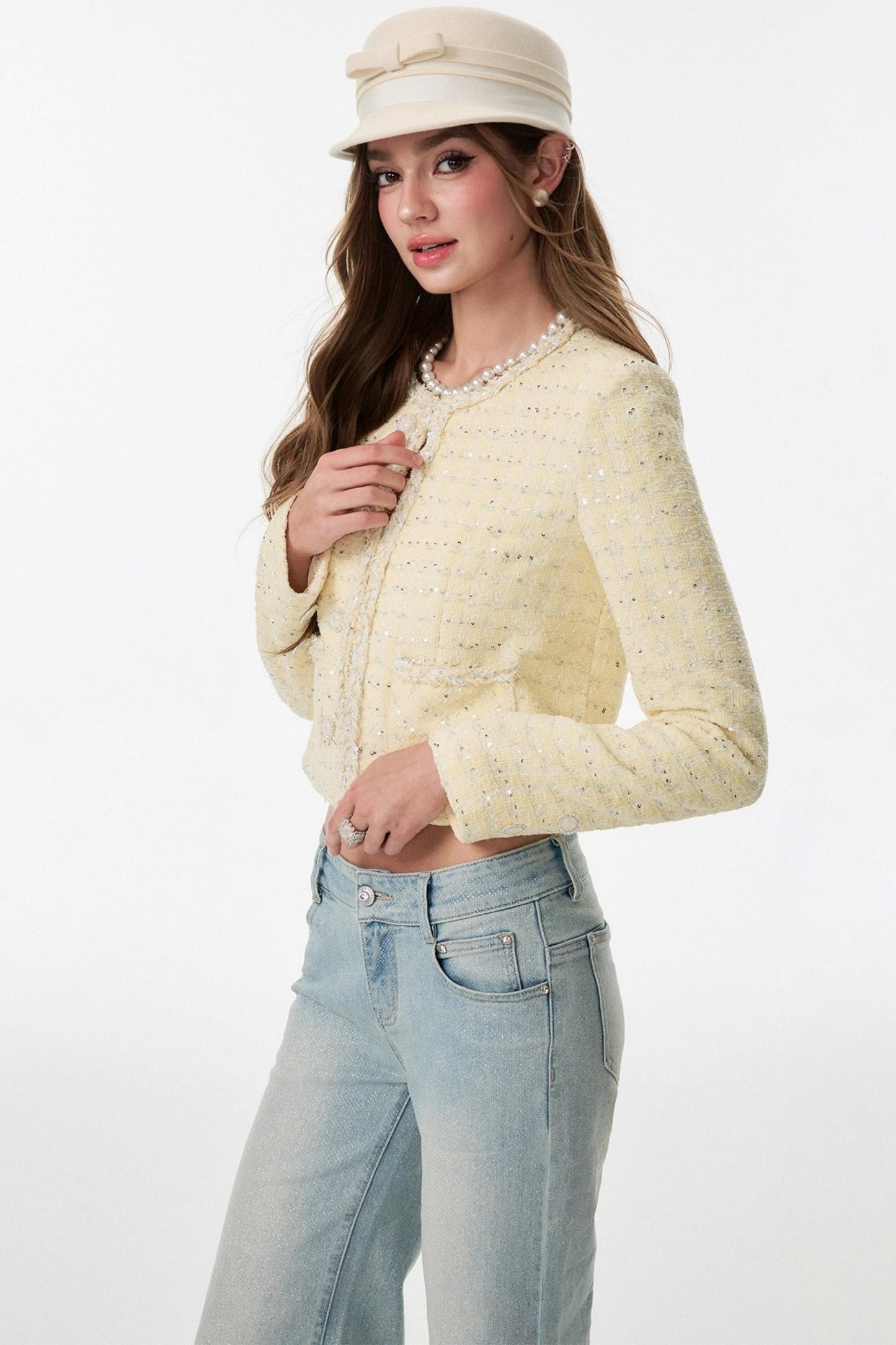 Yellow Fashion Suit High-End Jacket Set-Up