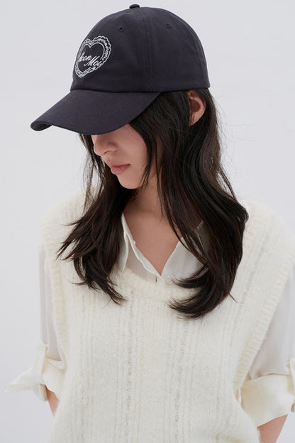 Fashionable Love Letter Embroidered Cap