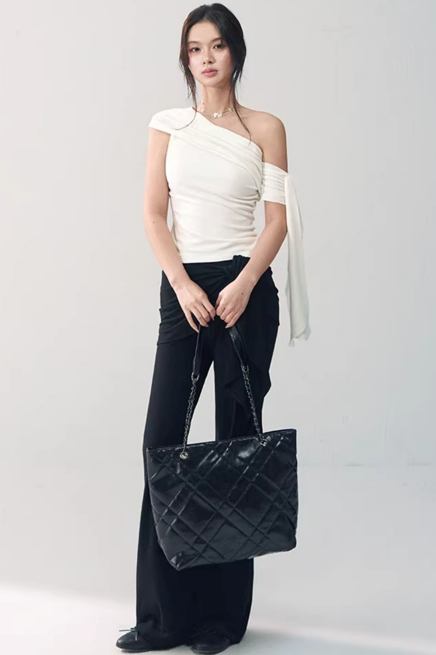 Off-Shoulder Ribbon Top