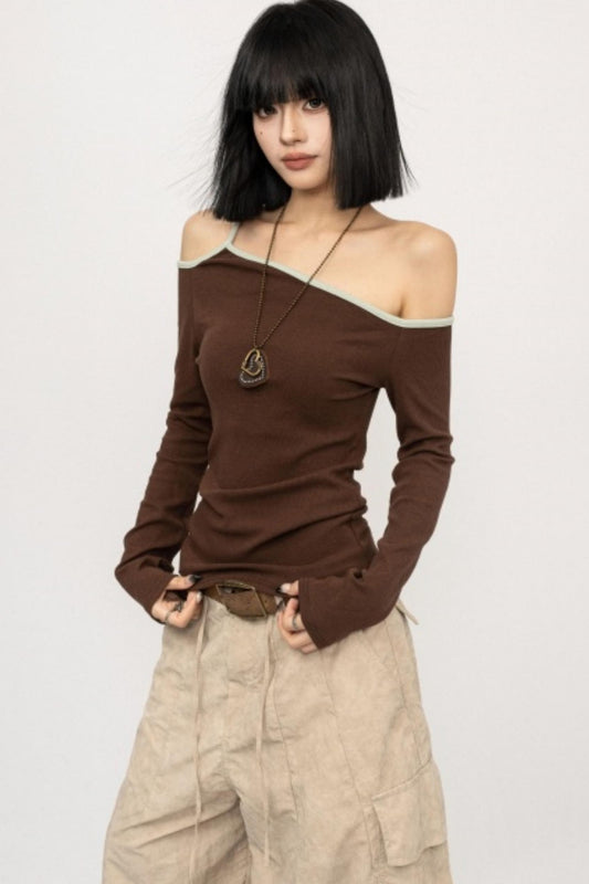 Spicy Asymmetrical Off-Shoulder Top