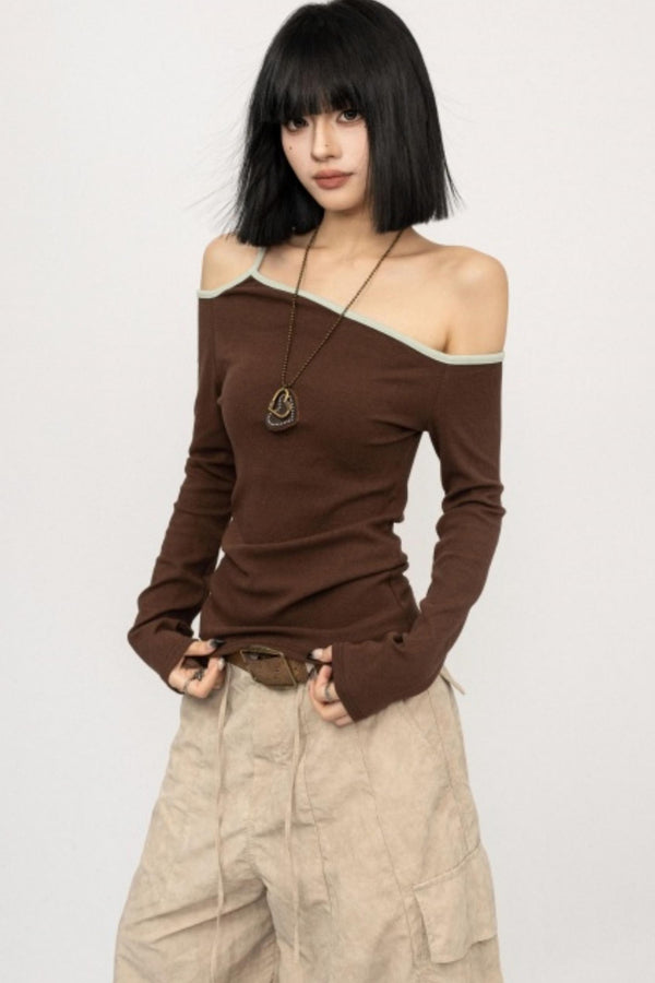 Spicy Asymmetrical Off-Shoulder Top