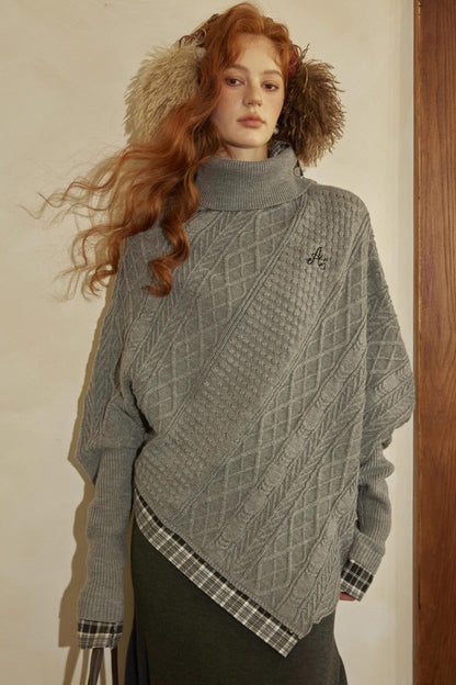 Bat Sleeve Knit With long Skirt Set-Up